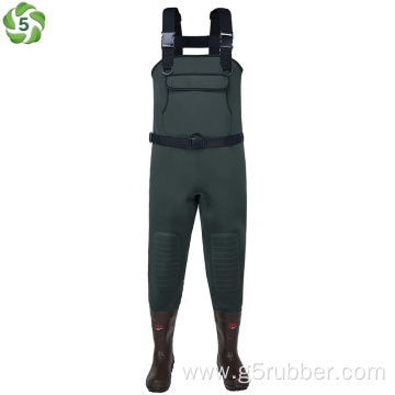 Neoprene Fishing Chest Waders for Men with Boots